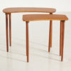RESTORED TEAK NESTING TABLE