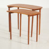 RESTORED TEAK NESTING TABLE