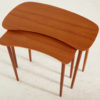 RESTORED TEAK NESTING TABLE