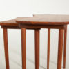 RESTORED TEAK NESTING TABLE