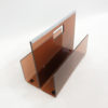 Michel Dumas Smoked Acrylic Magazine Rack 1970s Hollywood Regency Modernist