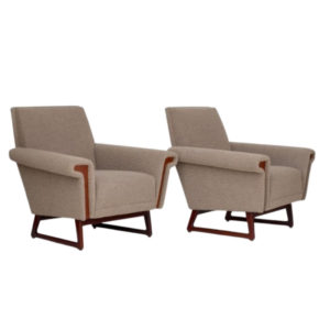 Mid-Century Scandinavian Lounge Chairs. Set of 2