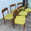 Danish design dining chairs in Rosewood by Niels Otto Moller , set of 6