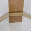 Vintage Italian Maple wood and Brass Console Table. 1970s