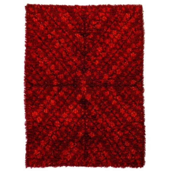 Scandinavian 20th century modern rya rug by AB Wahlbecks. 174 x 140 cm (69 x 55 in). Scandinavian 20th century modern rya rug by AB Wahlbecks. 174 x 140 cm (69 x 55 in).