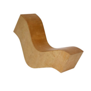 Vintage Plywood Wiggle Chair. 1980s