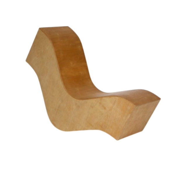 Vintage Plywood Wiggle Chair. 1980s