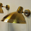 Lovely Brass wall lamp pair by Hans Bergström for Atelje Lyktan Sweden 1960s