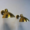 Lovely Brass wall lamp pair by Hans Bergström for Atelje Lyktan Sweden 1960s