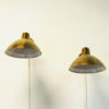 Lovely Brass wall lamp pair by Hans Bergström for Atelje Lyktan Sweden 1960s