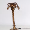 Gilt Metal Palm Tree Floor Lamp by Hans Kögl. 1970s