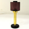Swedish Candle holder with coloured glassdome by Östlings, Gnosjö 1960s