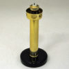Swedish Candle holder with coloured glassdome by Östlings, Gnosjö 1960s