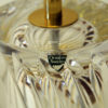 Swedish crystal glass and brass table lamp by Olle Alberius for Orrefors 1970s Swedish crystal glass and brass table lamp by Olle Alberius for Orrefors 1970s