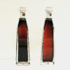 Red glass tablelamp pair by Carl Fagerlund for Orrefors, Sweden 1960s