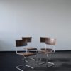 Bauhaus Tubular Steel and Wood Dining Set by Robert Slezák, 1930s Bauhaus Tubular Steel and Wood Dining Set by Robert Slezák, 1930s