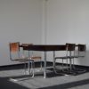 Bauhaus Tubular Steel and Wood Dining Set by Robert Slezák, 1930s Bauhaus Tubular Steel and Wood Dining Set by Robert Slezák, 1930s