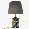 Norwegian rectangular stoneware `Conglo` tablelamp 1980s Norwegian rectangular stoneware `Conglo` tablelamp 1980s