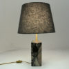 Norwegian rectangular stoneware `Conglo` tablelamp 1980s Norwegian rectangular stoneware `Conglo` tablelamp 1980s