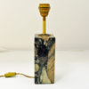 Norwegian rectangular stoneware `Conglo` tablelamp 1980s Norwegian rectangular stoneware `Conglo` tablelamp 1980s