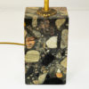 Norwegian rectangular stoneware `Conglo` tablelamp 1980s Norwegian rectangular stoneware `Conglo` tablelamp 1980s