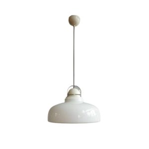 Czechoslovak Space Age Glass Pendant made by Combi Lux, 1970s