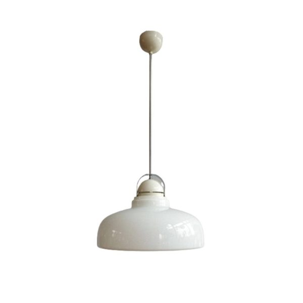 Czechoslovak Space Age Glass Pendant made by Combi Lux, 1970s