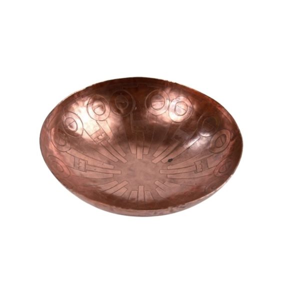 1950s Copper Bowl by Michael Harjes Metallkunst