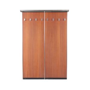 Mid-Century teak wall coat rack, 1960s