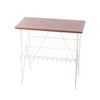 Vintage White metal string side table from Sweden, 1960