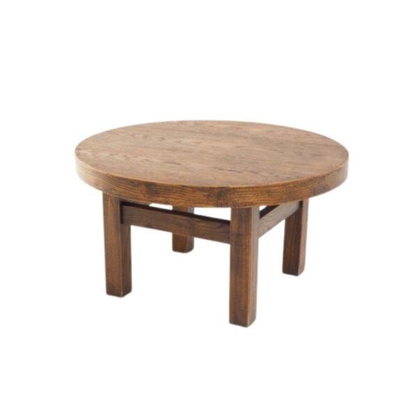 Coffee table in stained wood with basic architecture. Bauhaus style. Coffee table in stained wood with basic architecture. Bauhaus style.