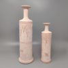1970s Amazing Pair of Vases in Ceramic in Antique Pink Color. Made in Italy