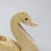 1970s Original Rare Travertine Swan Sculpture designed by Enzo Mari for F.lli Mannelli. Made in Italy 1970s Original Rare Travertine Swan Sculpture designed by Enzo Mari for F.lli Mannelli. Made in Italy