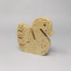 1970s Set of 3 Original Travertine Swans Sculptures by Enzo Mari for F.lli Mannelli. 1970s Set of 3 Original Travertine Swans Sculptures by Enzo Mari for F.lli Mannelli.