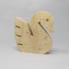 1970s Set of 3 Original Travertine Swans Sculptures by Enzo Mari for F.lli Mannelli. 1970s Set of 3 Original Travertine Swans Sculptures by Enzo Mari for F.lli Mannelli.