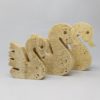 1970s Set of 3 Original Travertine Swans Sculptures by Enzo Mari for F.lli Mannelli. 1970s Set of 3 Original Travertine Swans Sculptures by Enzo Mari for F.lli Mannelli.