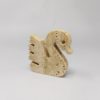 1970s Set of 3 Original Travertine Swans Sculptures by Enzo Mari for F.lli Mannelli. 1970s Set of 3 Original Travertine Swans Sculptures by Enzo Mari for F.lli Mannelli.