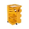 Space Age yellow Joe Colombo 'Boby' storage trolley, 1970s Space Age yellow Joe Colombo 'Boby' storage trolley, 1970s
