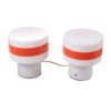 Set of 2 white glass table lamps by Pukeberg Sweden, 1960s Set of 2 white glass table lamps by Pukeberg Sweden, 1960s
