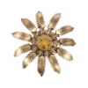 Gilded Florentine wall or ceiling lamp by Banci Firenze, Italy 1960s
