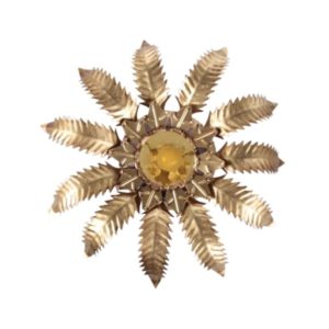 Gilded Florentine wall or ceiling lamp by Banci Firenze, Italy 1960s
