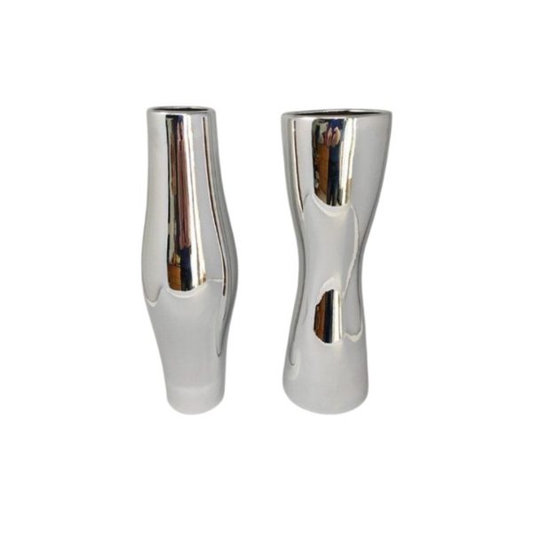 1970s Gorgeous Pair of Vases in Ceramic. Made in Italy