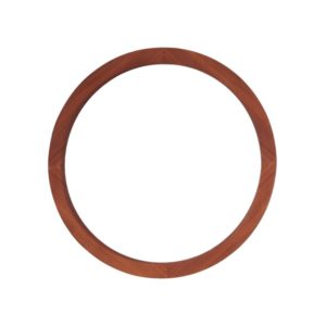 Vintage Teak Round Wall Mirror, 1960s