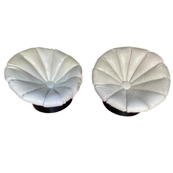 Pair of Tournesol armchairs - Luciano Frigerio