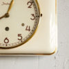 Mid-Century Ceramic Junghans Wall Clock, Germany, 1950s