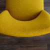 Vintage Yellow German Club Chair in Kvadrat Wool, 1960s