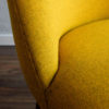 Vintage Yellow German Club Chair in Kvadrat Wool, 1960s