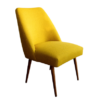 Vintage Yellow German Club Chair in Kvadrat Wool, 1960s