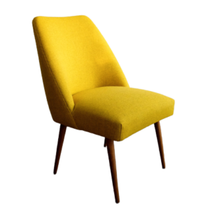 Vintage Yellow German Club Chair in Kvadrat Wool, 1960s