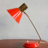 Vintage Red Table Lamp made by AKA Germany, 1960s